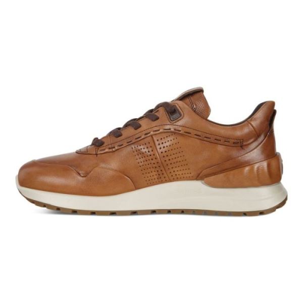 ECCO SHOES -ASTIR MEN'S EMBOSSED SHOES-AMBER