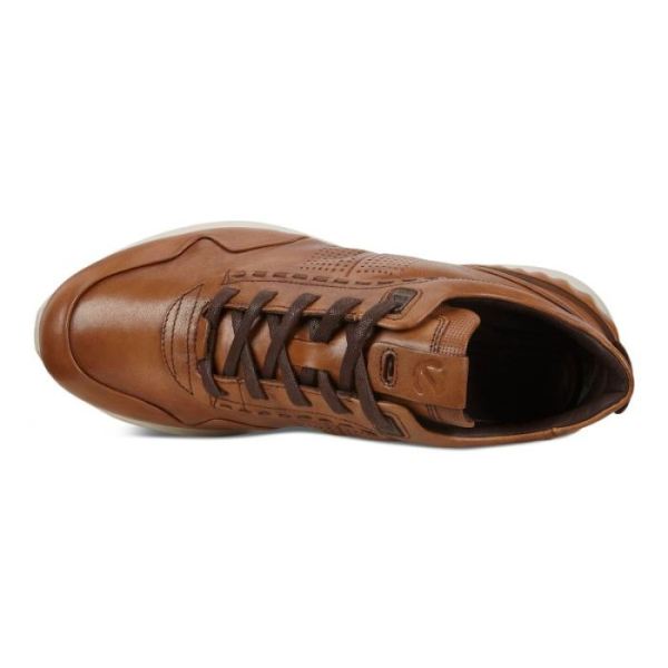 ECCO SHOES -ASTIR MEN'S EMBOSSED SHOES-AMBER