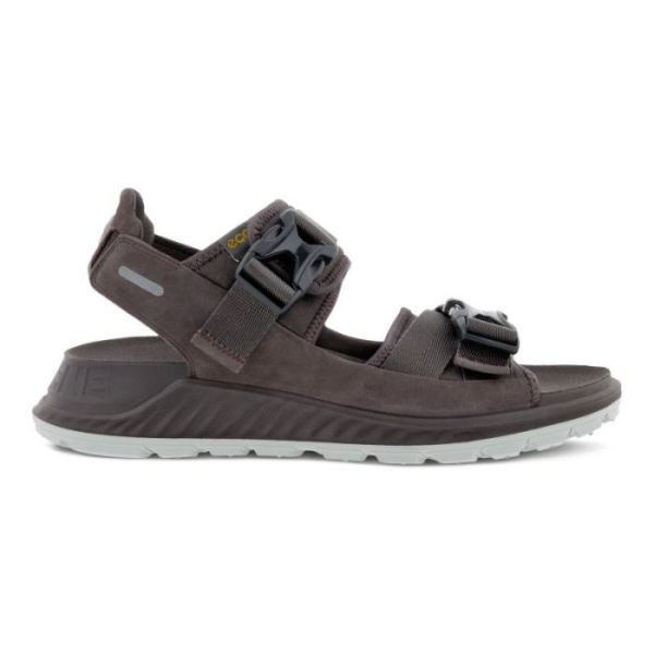 ECCO SHOES -EXOWRAP MEN'S 2 STRAP BUCKLE-SHALE/SHALE