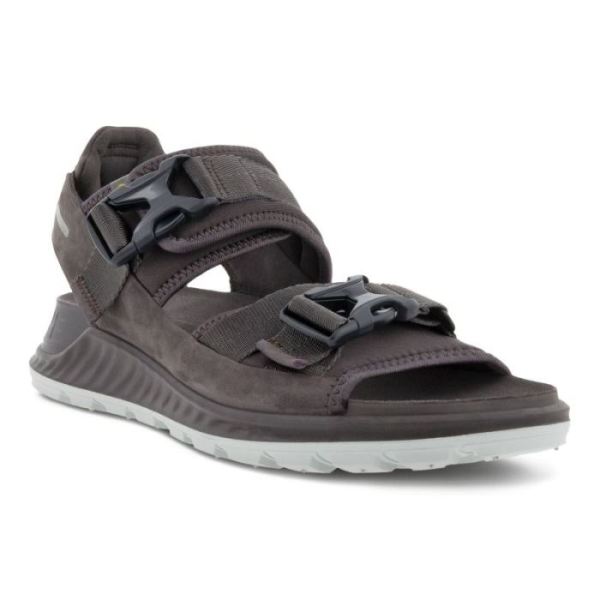 ECCO SHOES -EXOWRAP MEN'S 2 STRAP BUCKLE-SHALE/SHALE