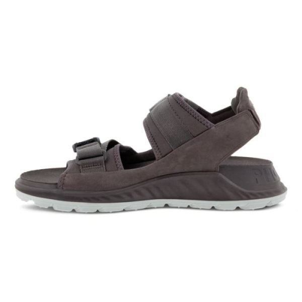 ECCO SHOES -EXOWRAP MEN'S 2 STRAP BUCKLE-SHALE/SHALE