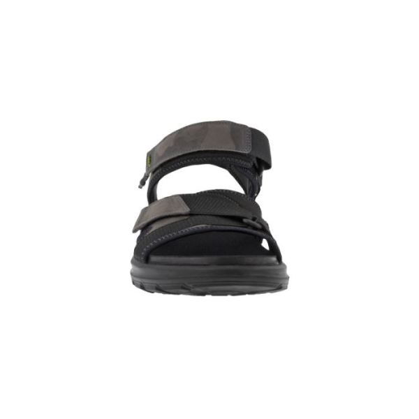 ECCO SHOES -EXOWRAP MEN'S 3STRAP-TITANIUM/MAGNET