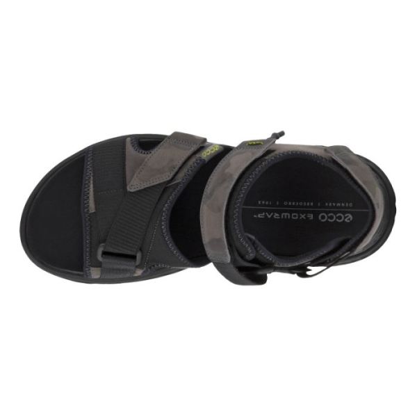 ECCO SHOES -EXOWRAP MEN'S 3STRAP-TITANIUM/MAGNET