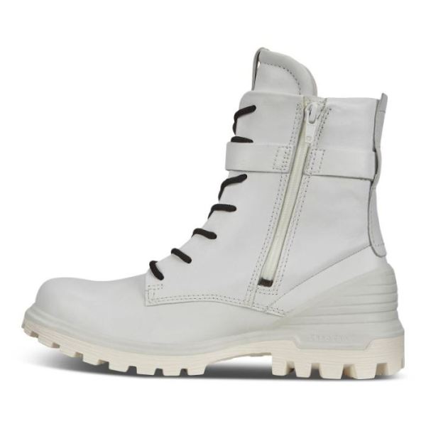 ECCO SHOES -TREDTRAY WOMEN'S MID-CUT BUCKLED BOOT-BRIGHT WHITE