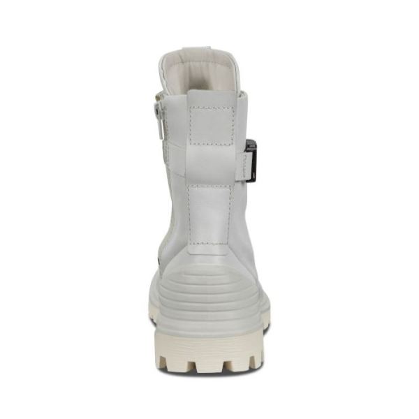 ECCO SHOES -TREDTRAY WOMEN'S MID-CUT BUCKLED BOOT-BRIGHT WHITE