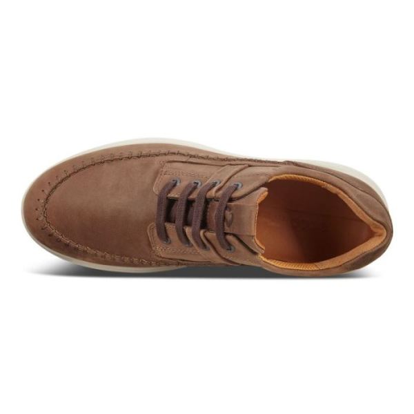 ECCO SHOES -SOFT 7 RUNNER MEN'S SEAWALKER-COCOA BROWN