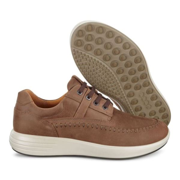 ECCO SHOES -SOFT 7 RUNNER MEN'S SEAWALKER-COCOA BROWN