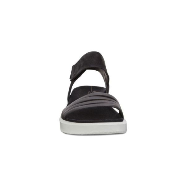 ECCO SHOES -FLOWT WOMEN'S FLAT SANDAL-BLACK/BLACK