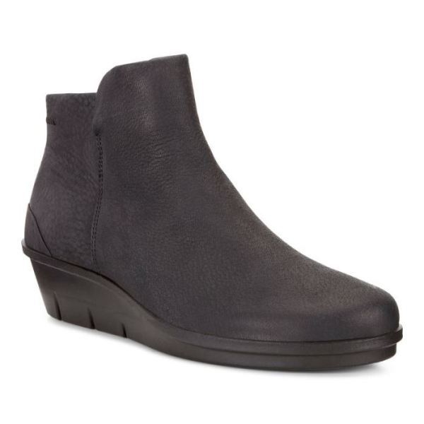 ECCO SHOES -SKYLER WEDGE BOOTIE-BLACK