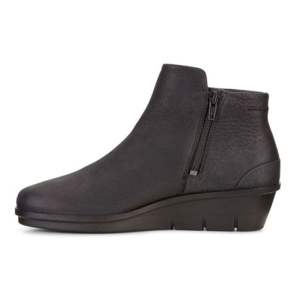 ECCO SHOES -SKYLER WEDGE BOOTIE-BLACK