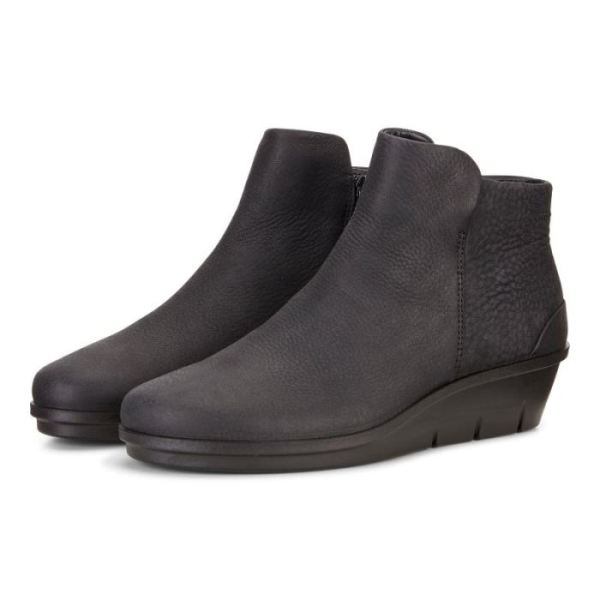 ECCO SHOES -SKYLER WEDGE BOOTIE-BLACK