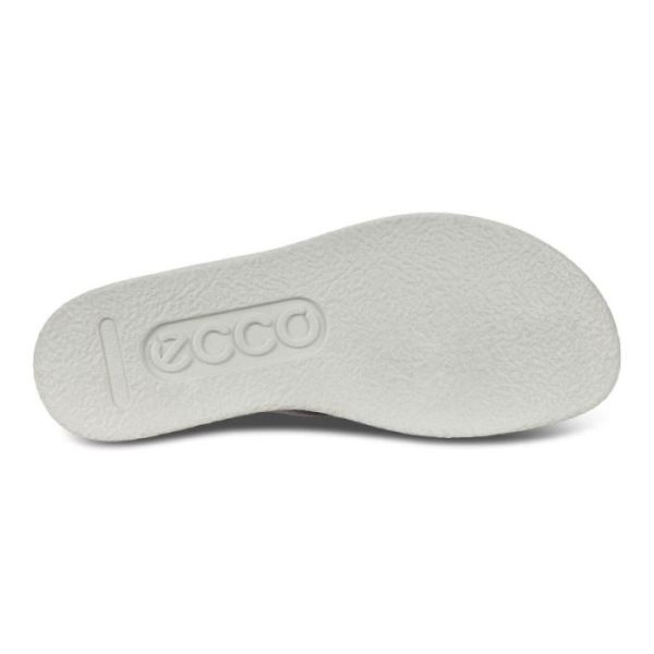 ECCO SHOES -CORKSPHERE WOMEN'S THONG SANDAL-SILVER METALLIC