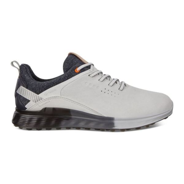 ECCO SHOES -MEN'S S-THREE SPIKELESS GOLF SHOES-WHITE