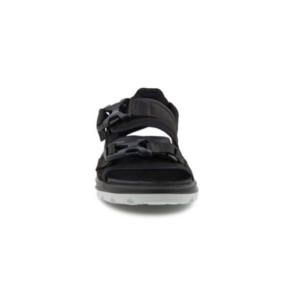 ECCO SHOES -EXOWRAP MEN'S 2 STRAP BUCKLE-BLACK/BLACK