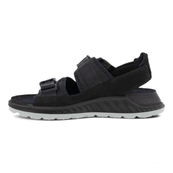 ECCO SHOES -EXOWRAP MEN'S 2 STRAP BUCKLE-BLACK/BLACK