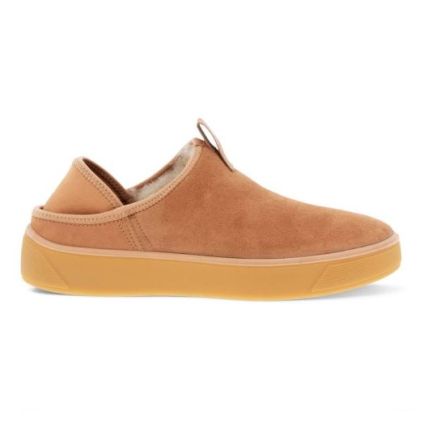 ECCO SHOES -STREET TRAY WOMEN'S SLIP-ON-TOFFEE