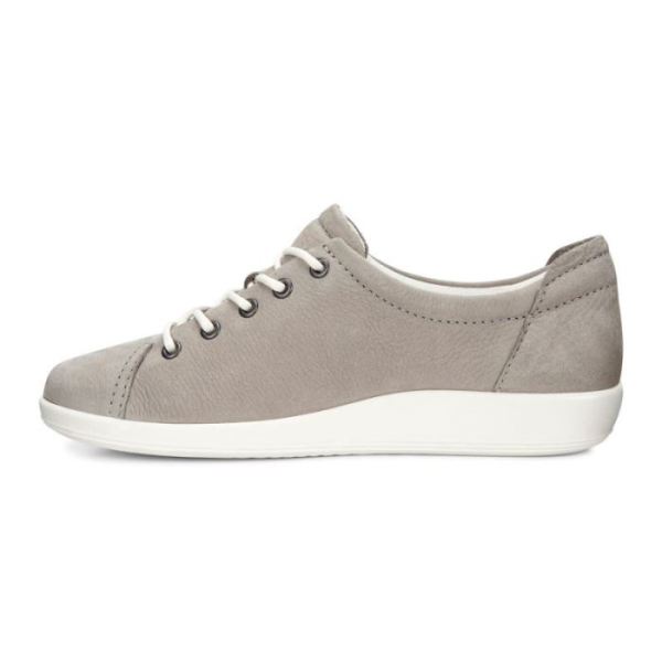 ECCO SHOES -SOFT 2.0 WOMEN'S TIE-WARM GREY