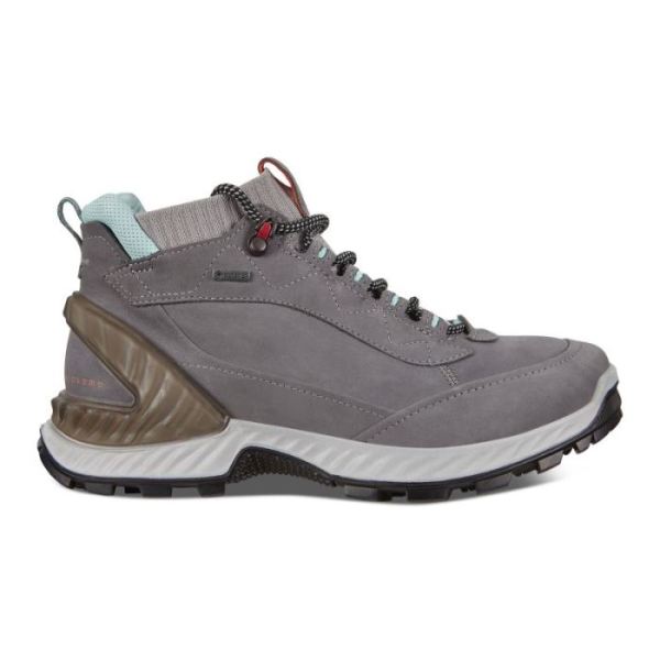 ECCO SHOES -EXOHIKE WOMEN'S HIGH-TITANIUM/CONCRETE