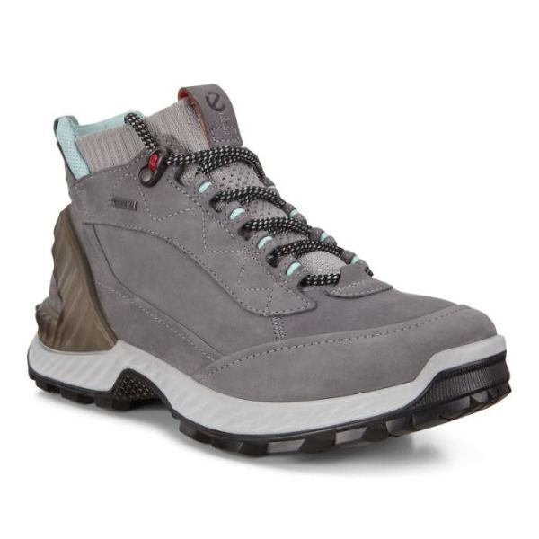 ECCO SHOES -EXOHIKE WOMEN'S HIGH-TITANIUM/CONCRETE