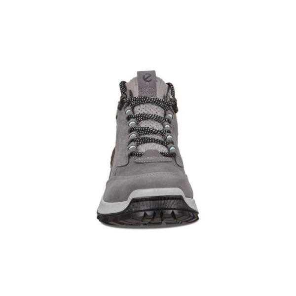 ECCO SHOES -EXOHIKE WOMEN'S HIGH-TITANIUM/CONCRETE