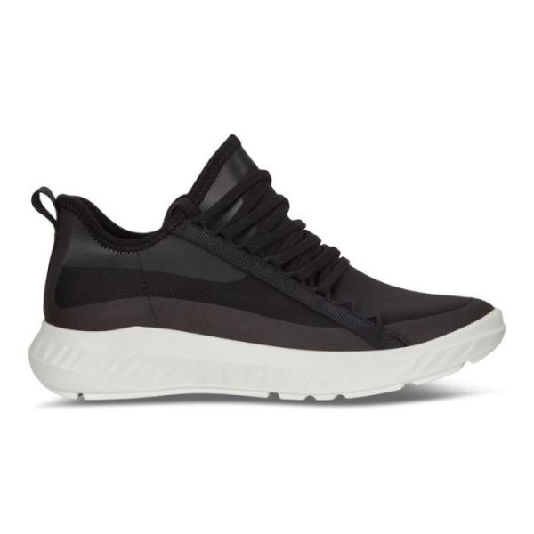 ECCO SHOES -ST.1 LITE WOMEN'S ATHLEISURE SNEAKER-BLACK/BLACK