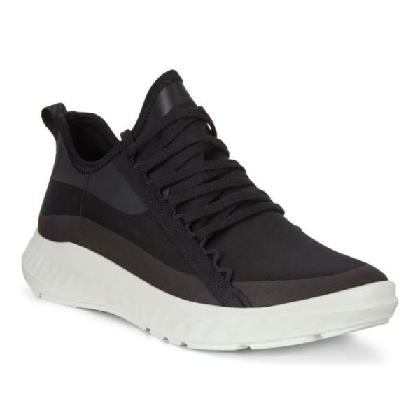 ECCO SHOES -ST.1 LITE WOMEN'S ATHLEISURE SNEAKER-BLACK/BLACK