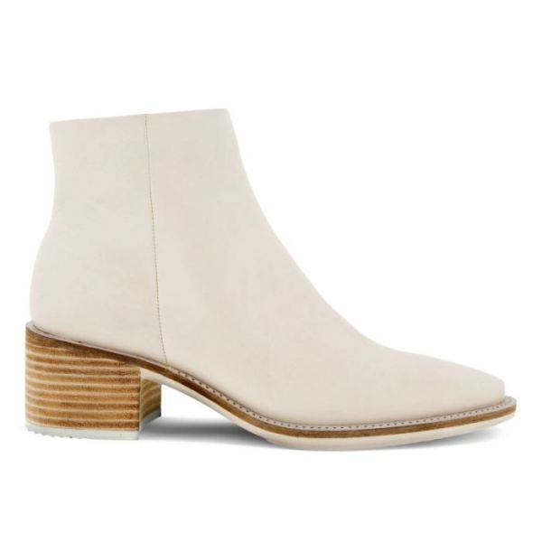 ECCO SHOES -SHAPE 35 SARTORELLE WOMEN'S ANKLE BOOT MID-LIMESTONE