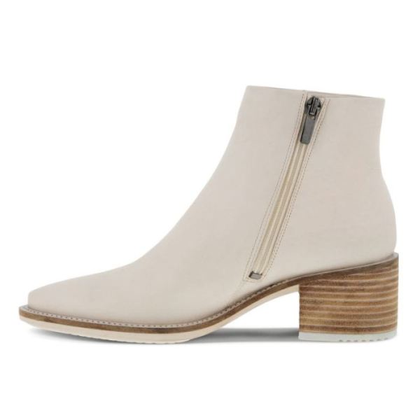 ECCO SHOES -SHAPE 35 SARTORELLE WOMEN'S ANKLE BOOT MID-LIMESTONE