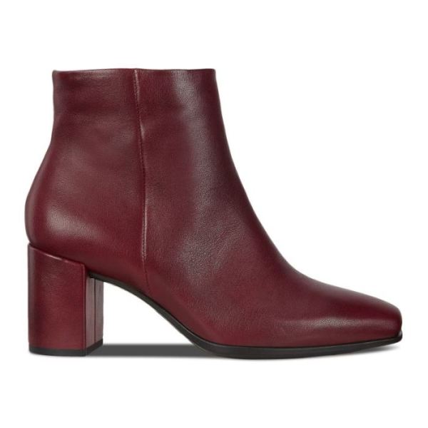 ECCO SHOES -SHAPE 60 WOMEN'S SQUARED ZIPPERED BOOT-SYRAH