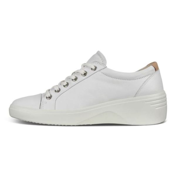 ECCO SHOES -SOFT 7 WEDGE WOMEN'S SHOES-WHITE