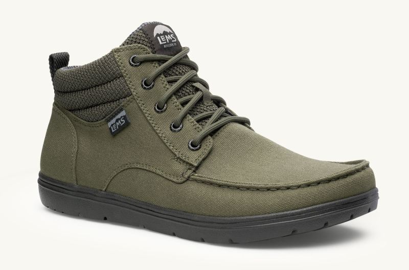 LEMS | MEN'S BOULDER BOOT MID VEGAN-Military Green