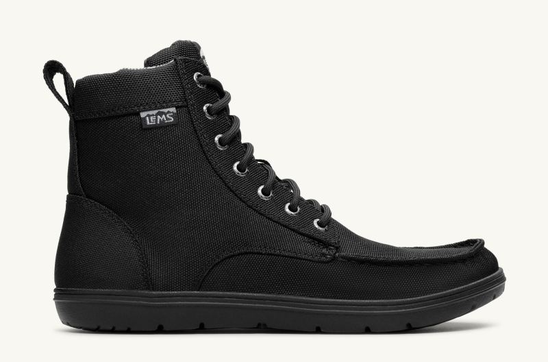 LEMS | WOMEN'S BOULDER BOOT NYLON-Black (Vegan)