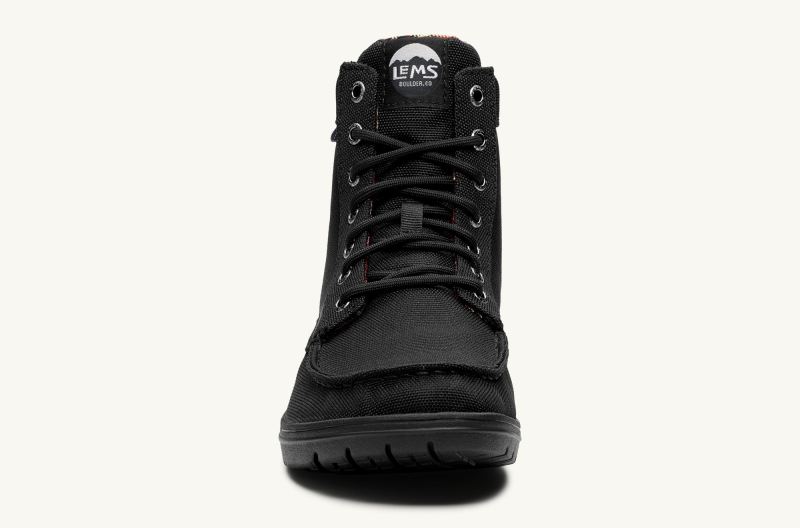 LEMS | WOMEN'S BOULDER BOOT NYLON-Black (Vegan)