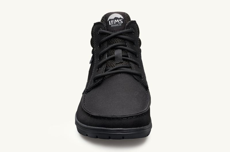 LEMS | MEN'S BOULDER BOOT MID VEGAN-Jet Black