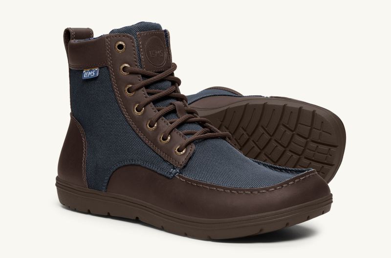 LEMS | MEN'S BOULDER BOOT NYLON-Navy Stout