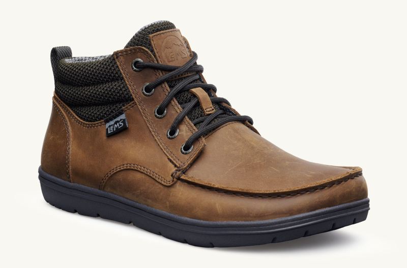 LEMS | MEN'S BOULDER BOOT MID LEATHER-Umber