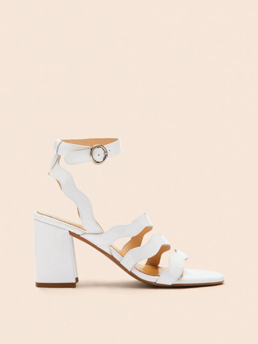 Maguire | Women's Rimini White Patent Heel Last Units | Special Offer