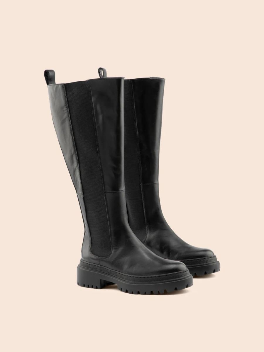 Maguire | Women's Monza Wide Black Boot Wide Calf Boot | Special Offer