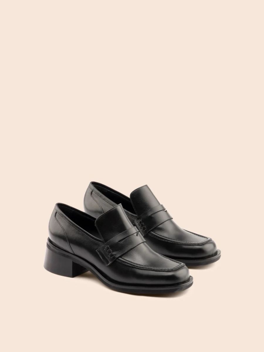 Maguire | Women's Marlia Black Loafer Heeled Loafer | Special Offer