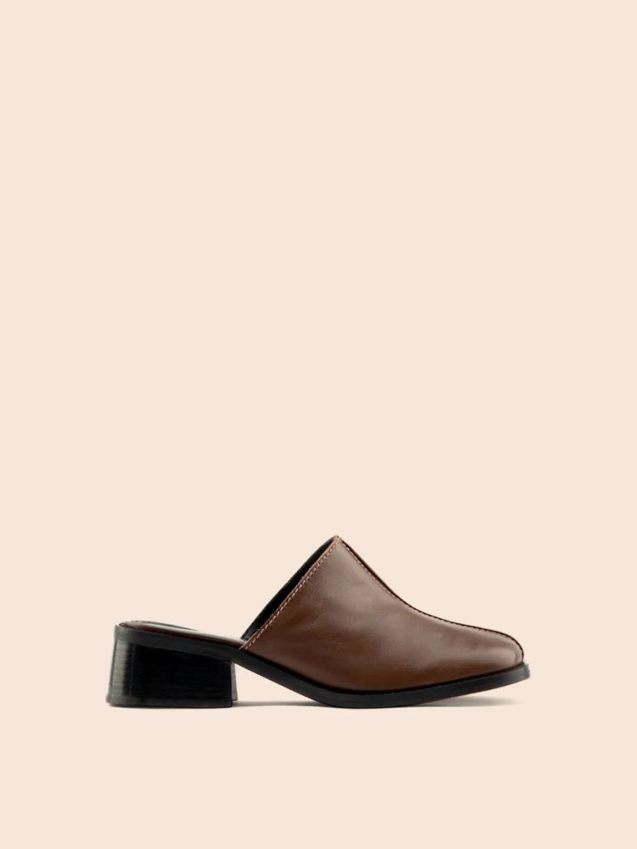 Maguire | Women's Safara Brown Mule Heeled Mule | Special Offer