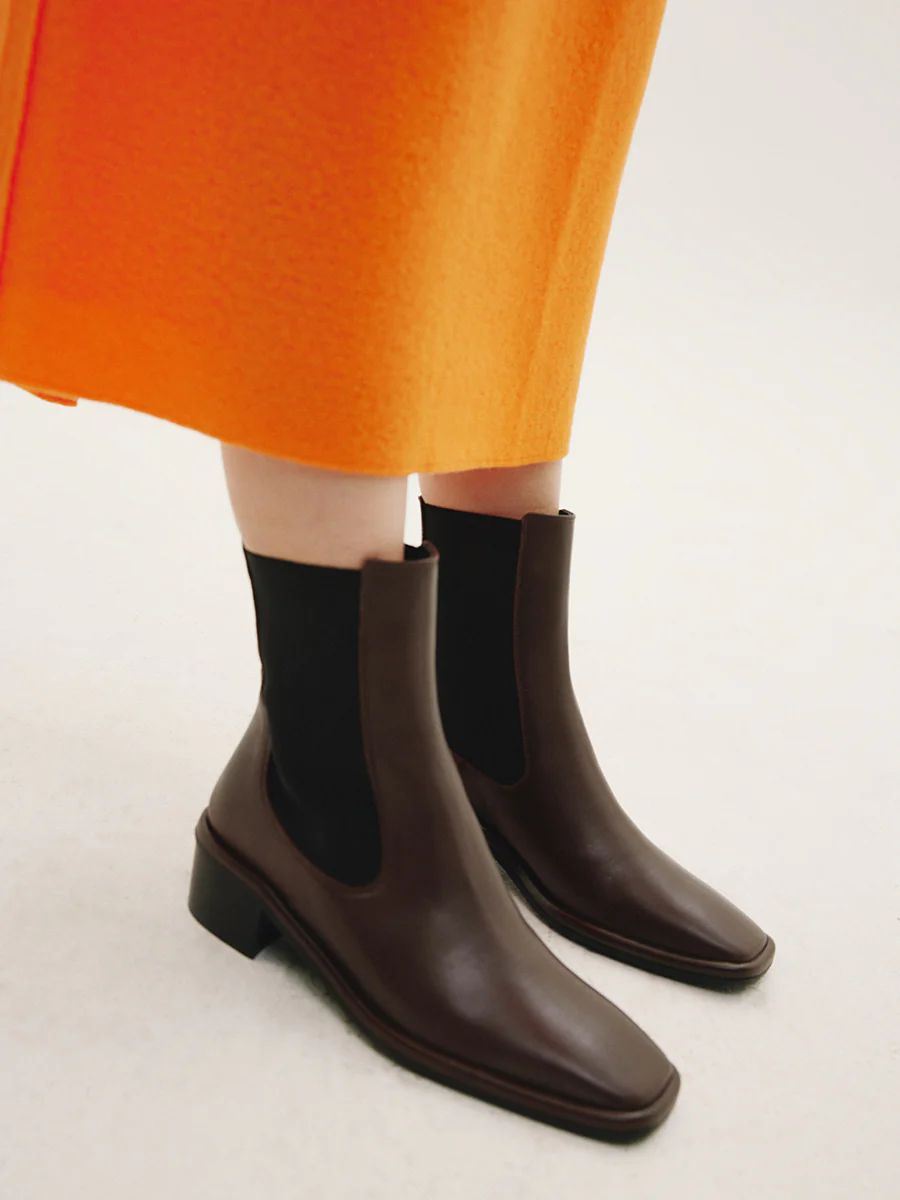 Maguire | Women's Morella Brown Boot Heeled Chelsea Boot | Special Offer