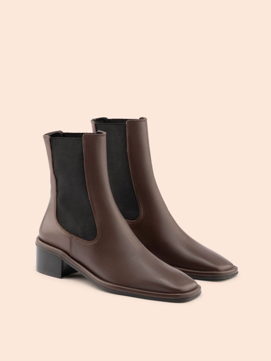 Maguire | Women's Morella Brown Boot Heeled Chelsea Boot | Special Offer