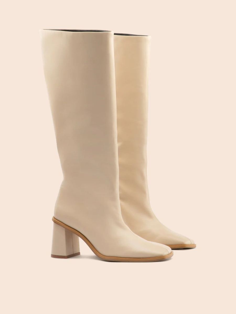 Maguire | Women's Lorca Cream Boot High-Knee Boot | Special Offer