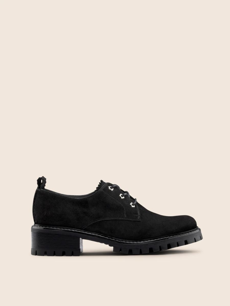 Maguire | Women's Zava Black Suede Oxford Last Units | Special Offer