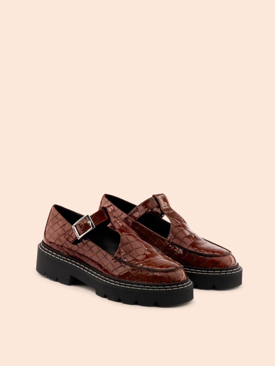 Maguire | Women's Neiva Brown Mary Jane Deadstock Leather | Special Offer