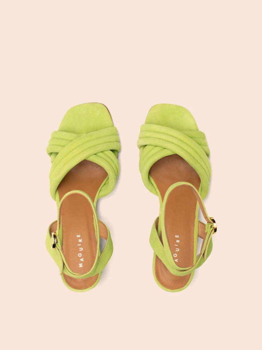 Maguire | Women's Adria Pistachio Heel Heeled Sandal | Special Offer