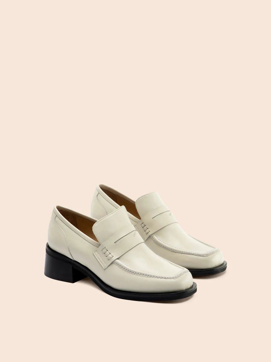 Maguire | Women's Marlia Cream Loafer Heeled Loafer | Special Offer