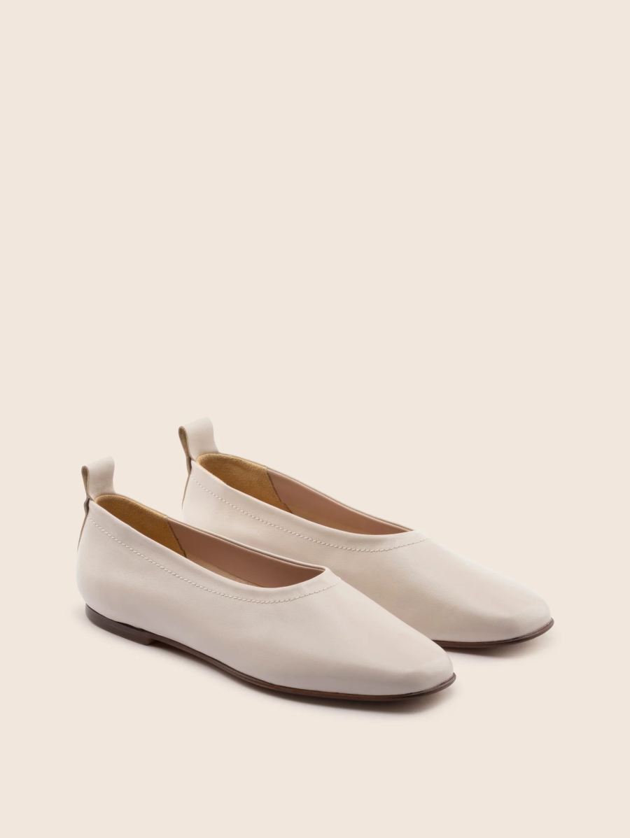 Maguire | Women's Velada Cream Ballerina Ballet Flat | Special Offer