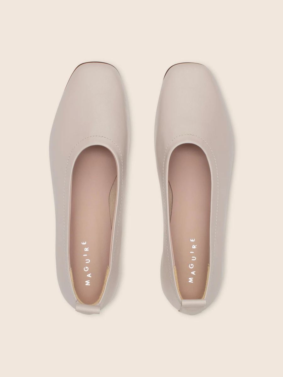 Maguire | Women's Velada Cream Ballerina Ballet Flat | Special Offer