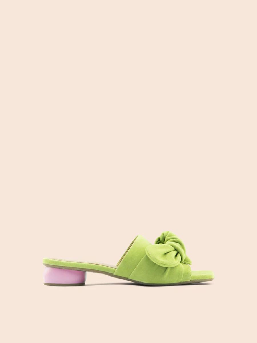 Maguire | Women's Modena Pistachio Sandal Heeled Mule | Special Offer